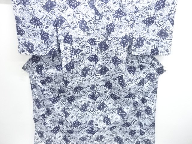 Japanese Kimono / Tsumugi Omeshi Cotton